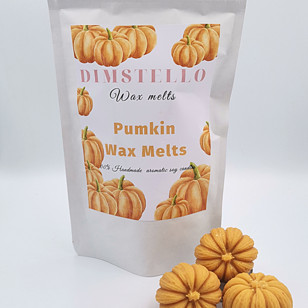 Χειροποίητα wax melts pumkin από κερί σόγιας 6 τμχ 150γρ.