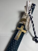 Ανδρική λαμπάδα με δίχρωμο σταυρό - Image 3