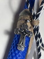 Ανδρική λαμπάδα με ασημί σταυρό - Image 2