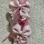 Λαμπάδα με ροζ φιογκακια