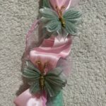 Λαμπάδα βεραμάν πεταλουδίτσες