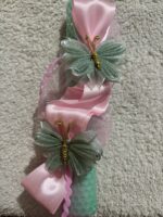 Λαμπάδα βεραμάν πεταλουδίτσες