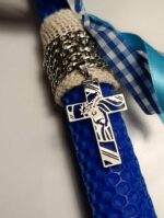 Ανδρική λαμπάδα με ασημί σταυρό - Image 2