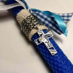 Ανδρική λαμπάδα με ασημί σταυρό