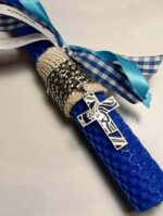 Ανδρική λαμπάδα με ασημί σταυρό