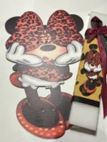 Λαμπάδα με ξύλινο καδράκι Minnie