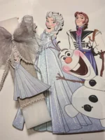 Λαμπάδα με ξύλινο καδράκι Frozen - Image 2