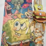 Λαμπάδα με ξύλινο καδράκι Bob Σφουγγαράκης